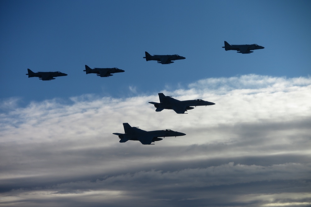 Strike Fighter Squadron (VFA) 143 Flies with Allies