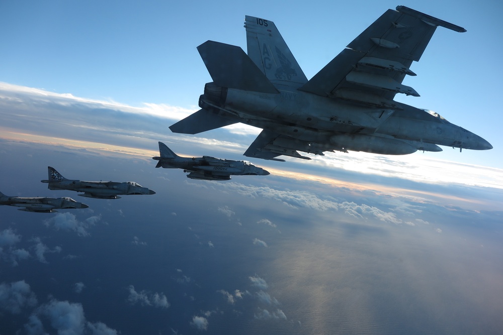 Strike Fighter Squadron (VFA) 143 Flies with Allies