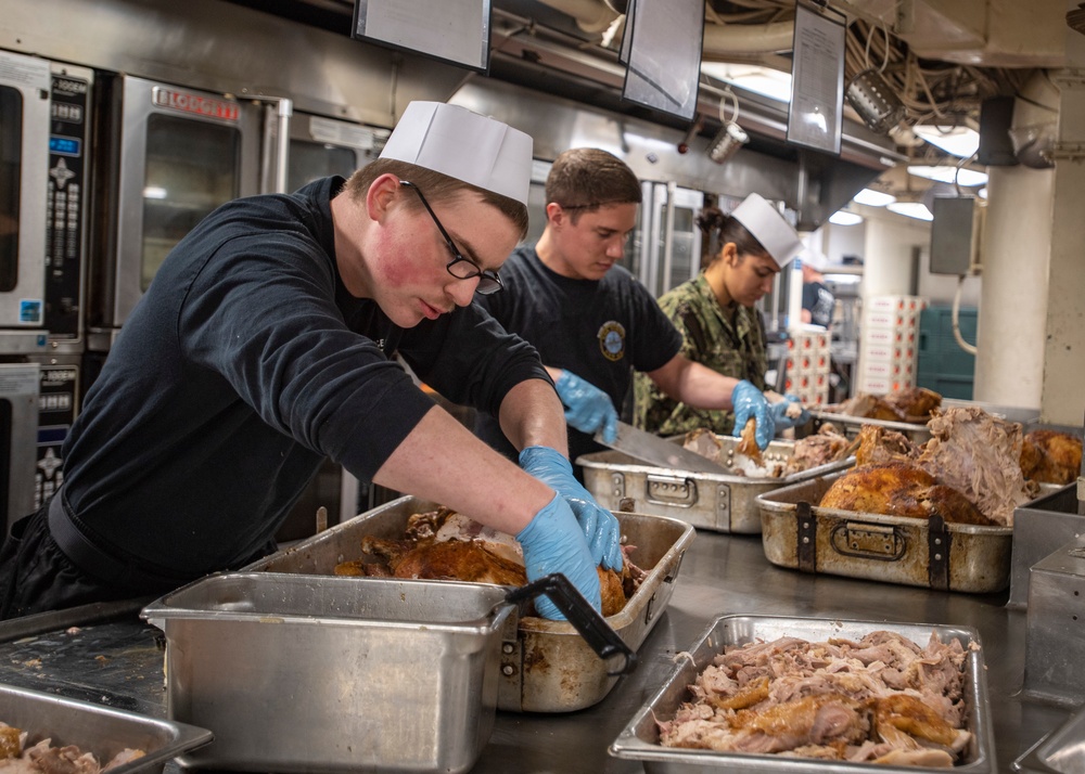 Nimitz Sailors Celebrate Thanksgiving