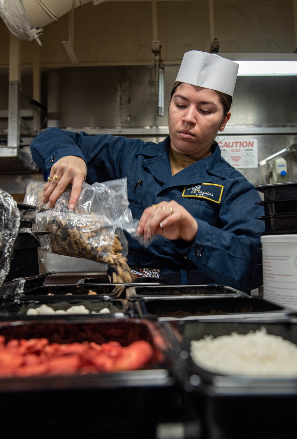 Sailor Prepares A Thanksgiving Meal