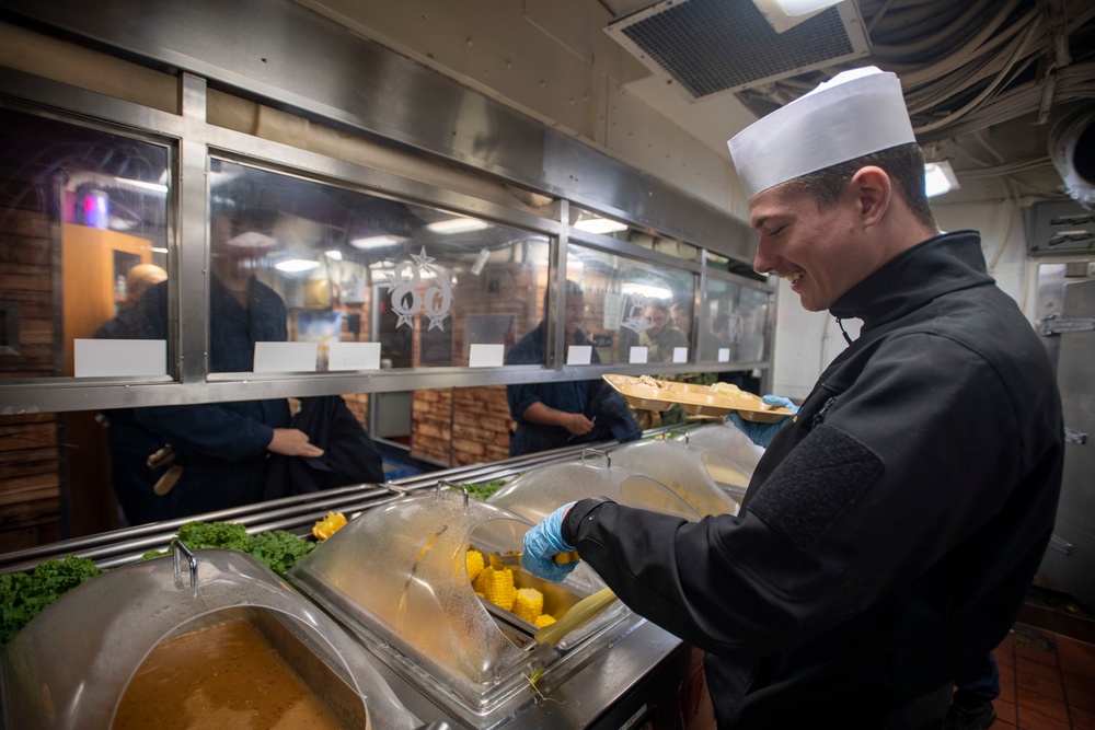 Nimitz Sailors Celebrate Thanksgiving