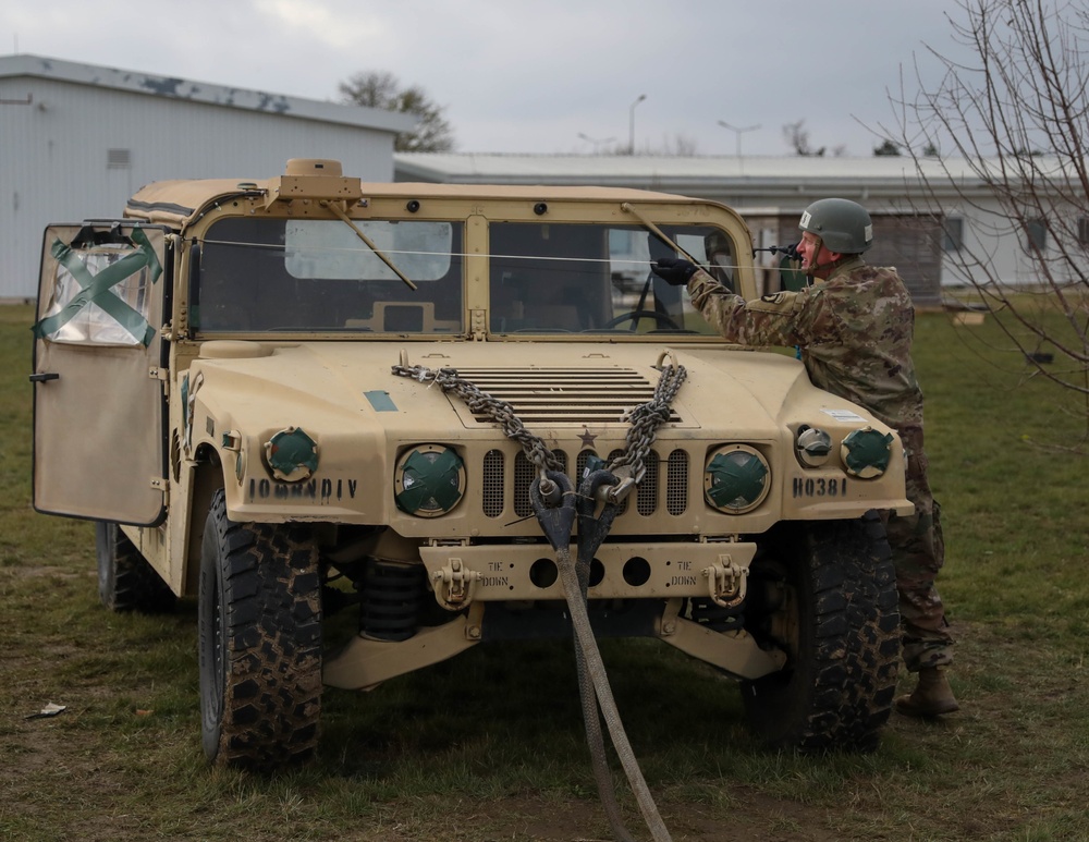 Air Assault sling load inspection in Romania