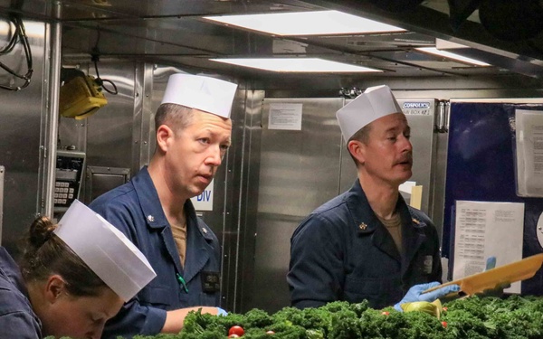 USS McFaul Celebrates Thanksgiving Underway