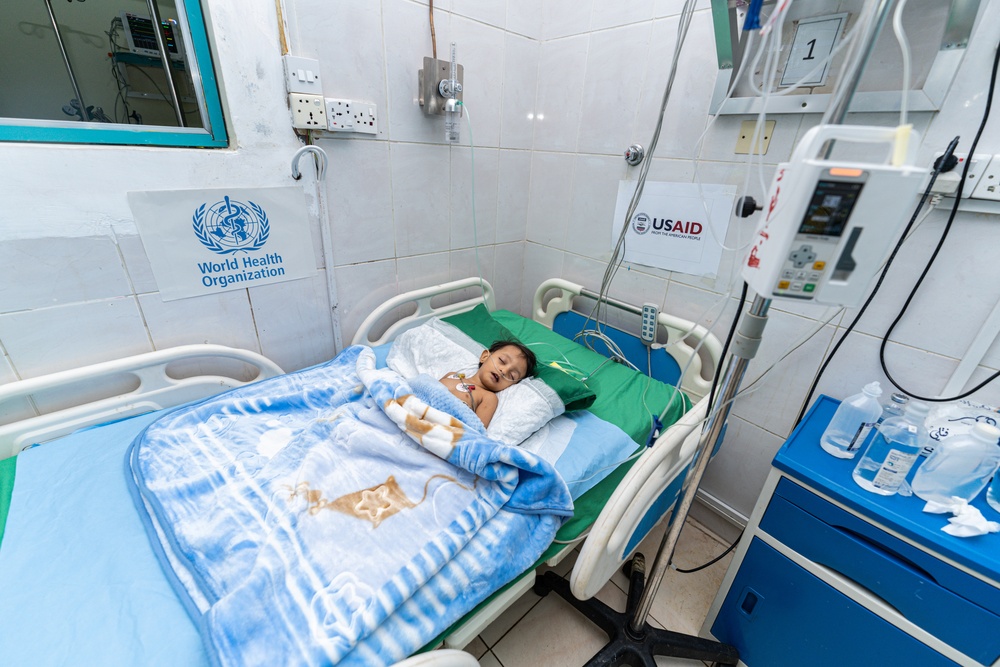 USAID and WHO supply oxygen for hospital patients in Yemen