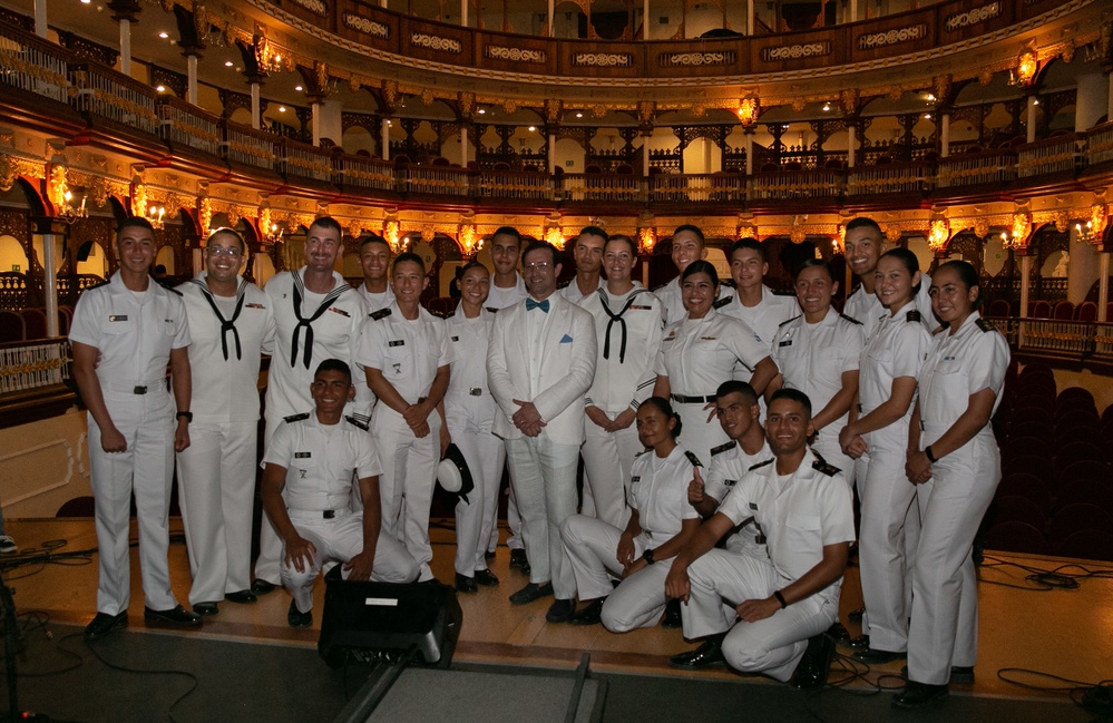 US FLEET FORCES BAND, BOLÍVAR SYMPHONY ORCHESTRA, NICOLS TOVAR PERFORMANCE, COLOMBIA