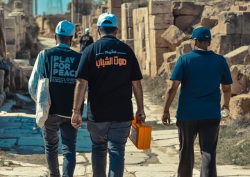 Youth camp celebrates two years of the PLAY for Peace Program in Libya.