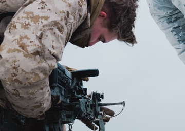 U.S. Marines with Combat Logistics Battalion 6 Conduct Machine Gun Range During Exercise Freezing Winds 22