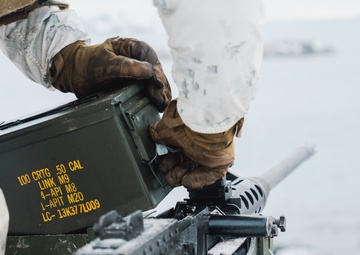 U.S. Marines with Combat Logistics Battalion 6 Conduct Machine Gun Range During Exercise Freezing Winds 22