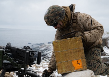 U.S. Marines with Combat Logistics Battalion 6 Conduct Machine Gun Range During Exercise Freezing Winds 22