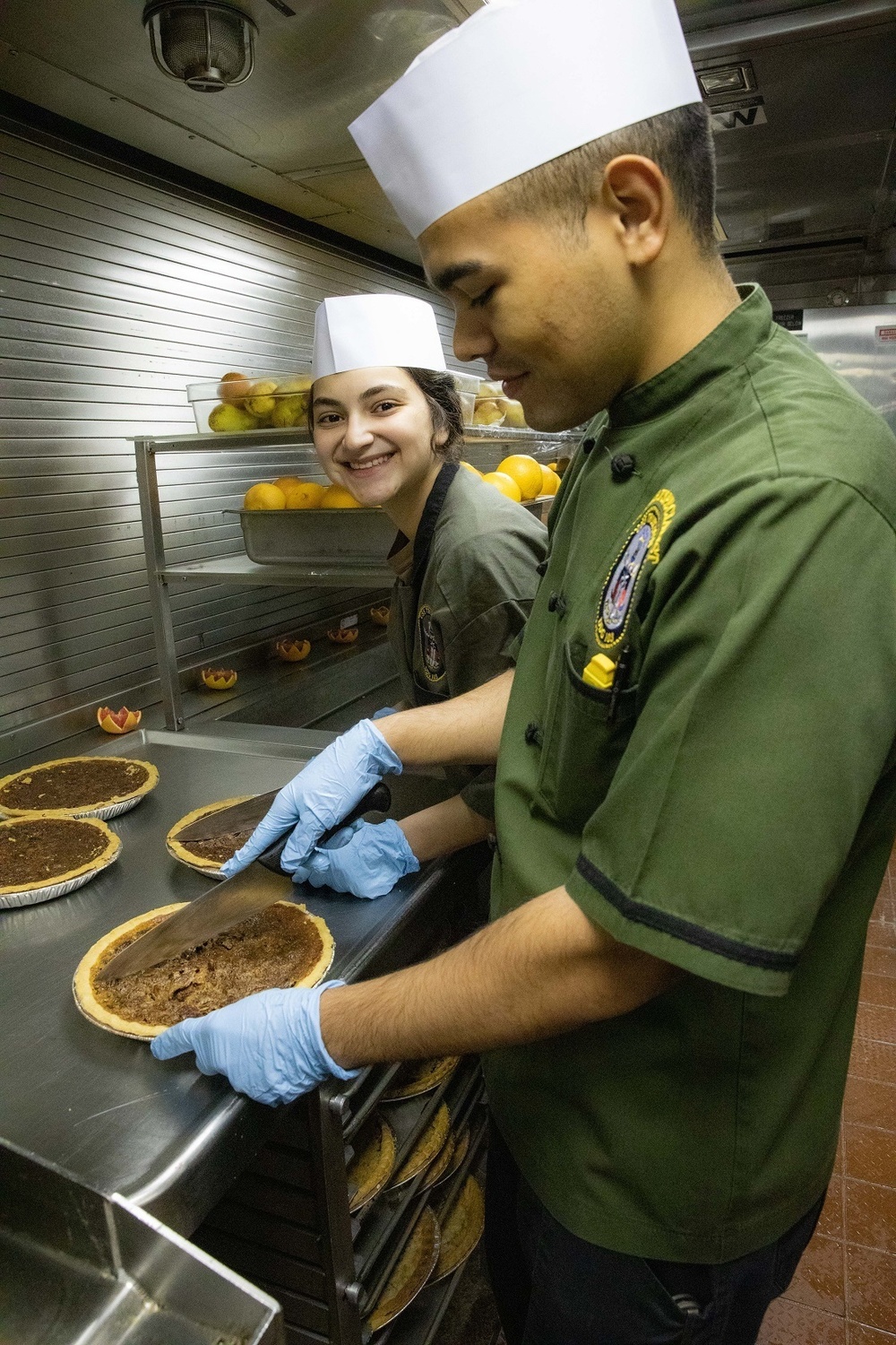 Sailors Aboard USS Truxtun (DDG 103) Prepare Thanksgiving Dinner