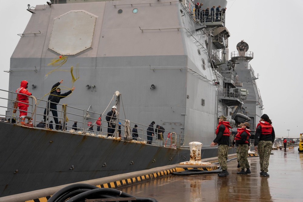 USS Normandy returns to homeport after deployment with GRFCSG