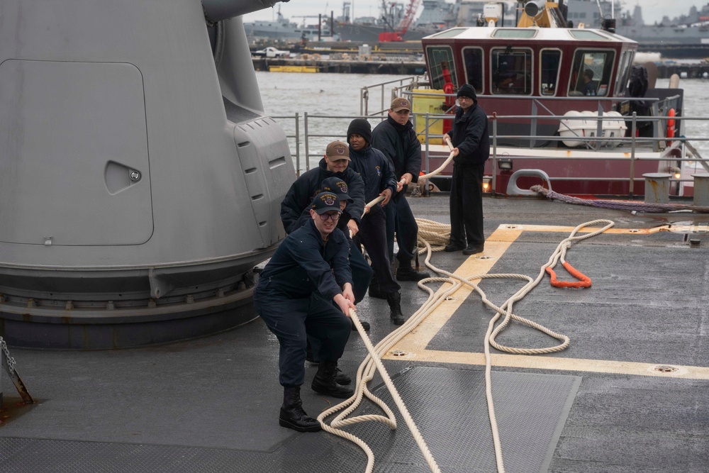 USS Normandy returns to homeport after deployment with GRFCSG