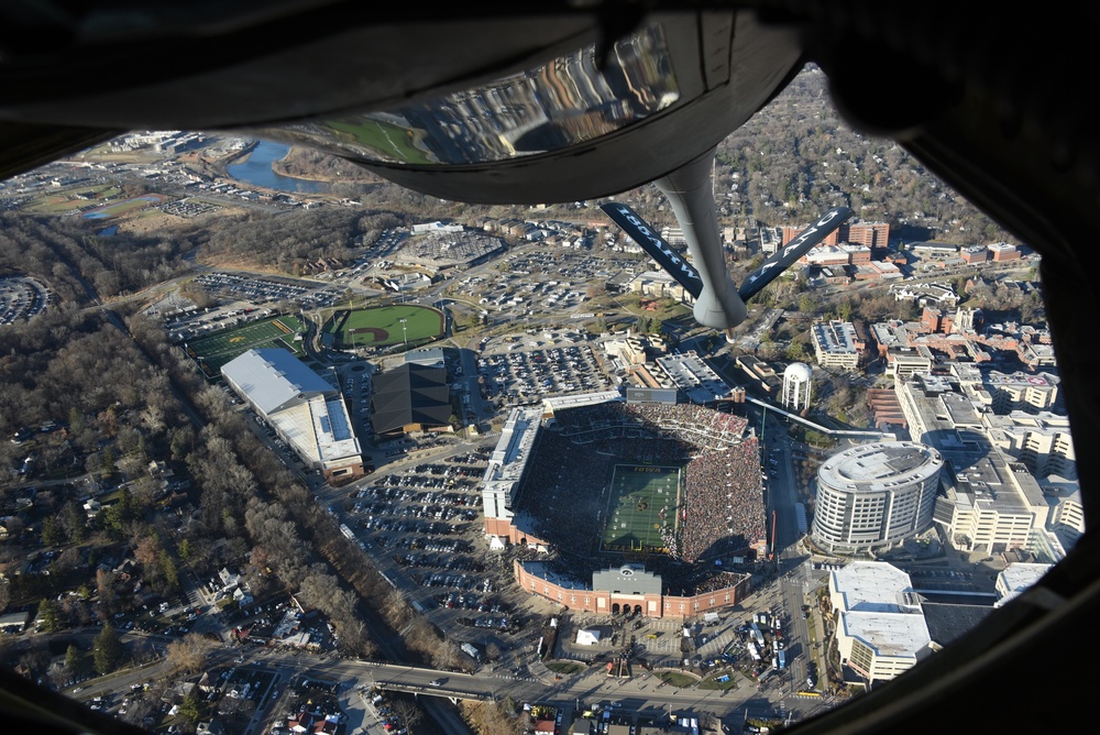 Kinnick flyover at Iowa v Nebraska matchup