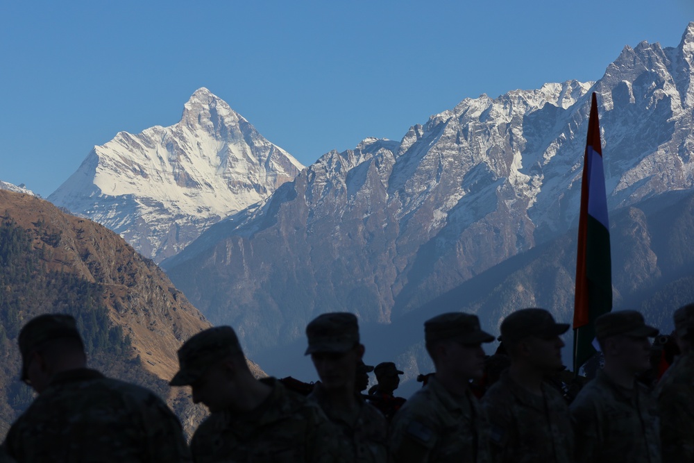 1-40th Cav Forms Up for Yudh Abhyas 22 Opening Ceremony