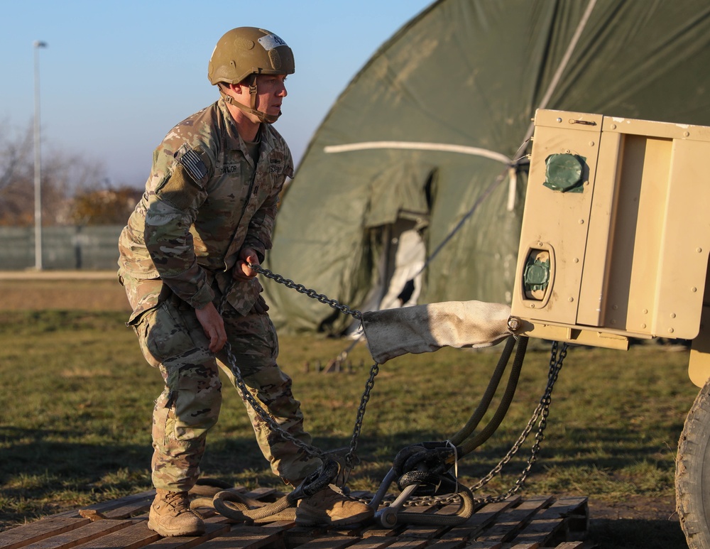 Sling load inspection test in Romania