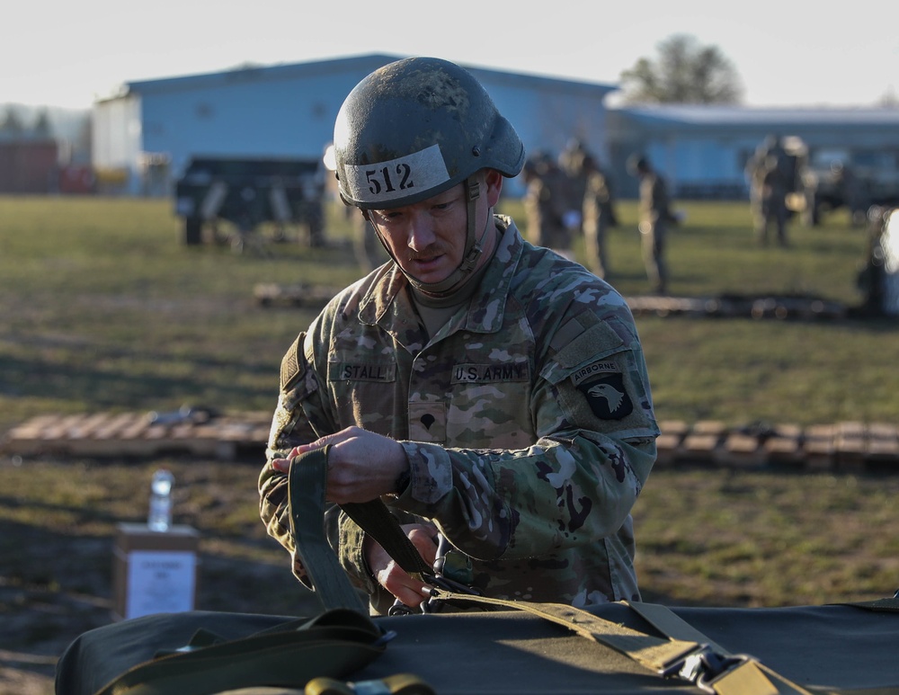 Sling load inspection test in Romania