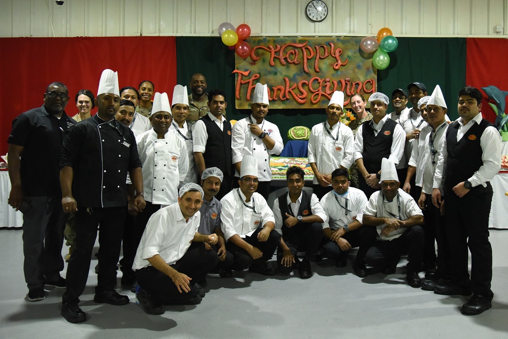 380th Expeditionary Force Support Squadron Serves Thanksgiving