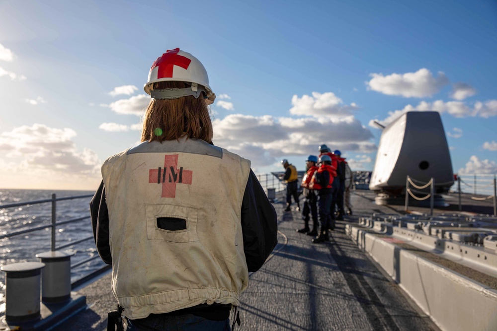 USS Leyte Gulf (CG 55) Completes Replenishment-at-Sea