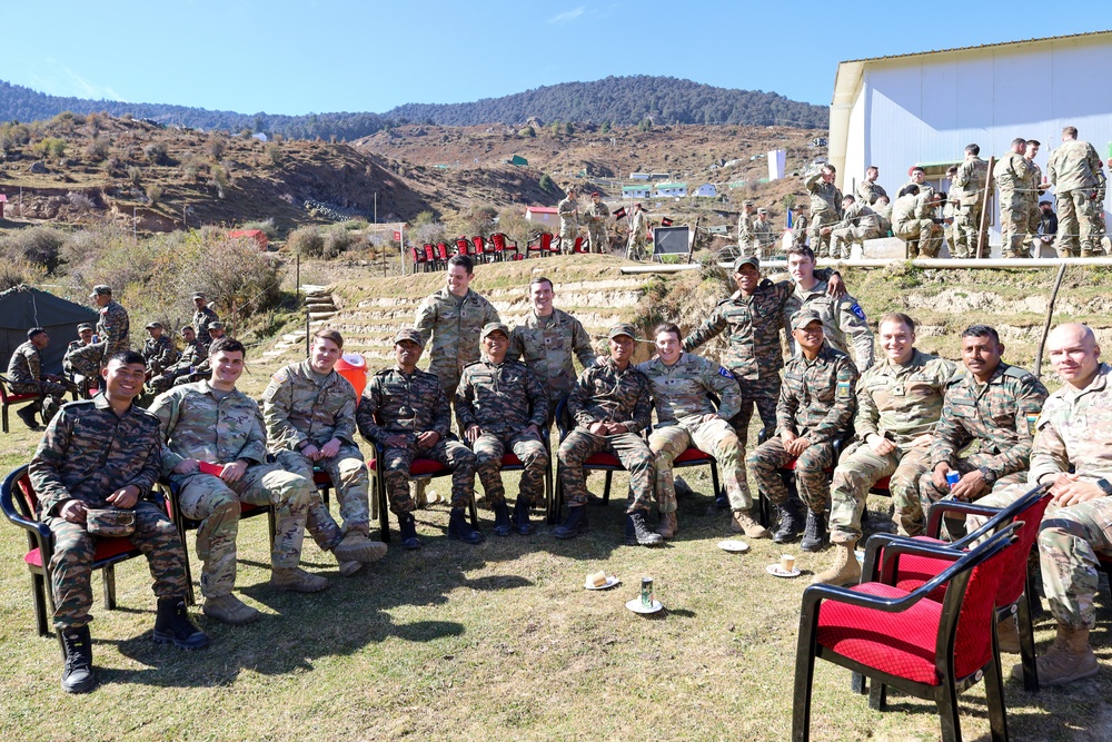 Soldiers Break Bread Together during Yudh Abhyas 22 Opening Ceremony