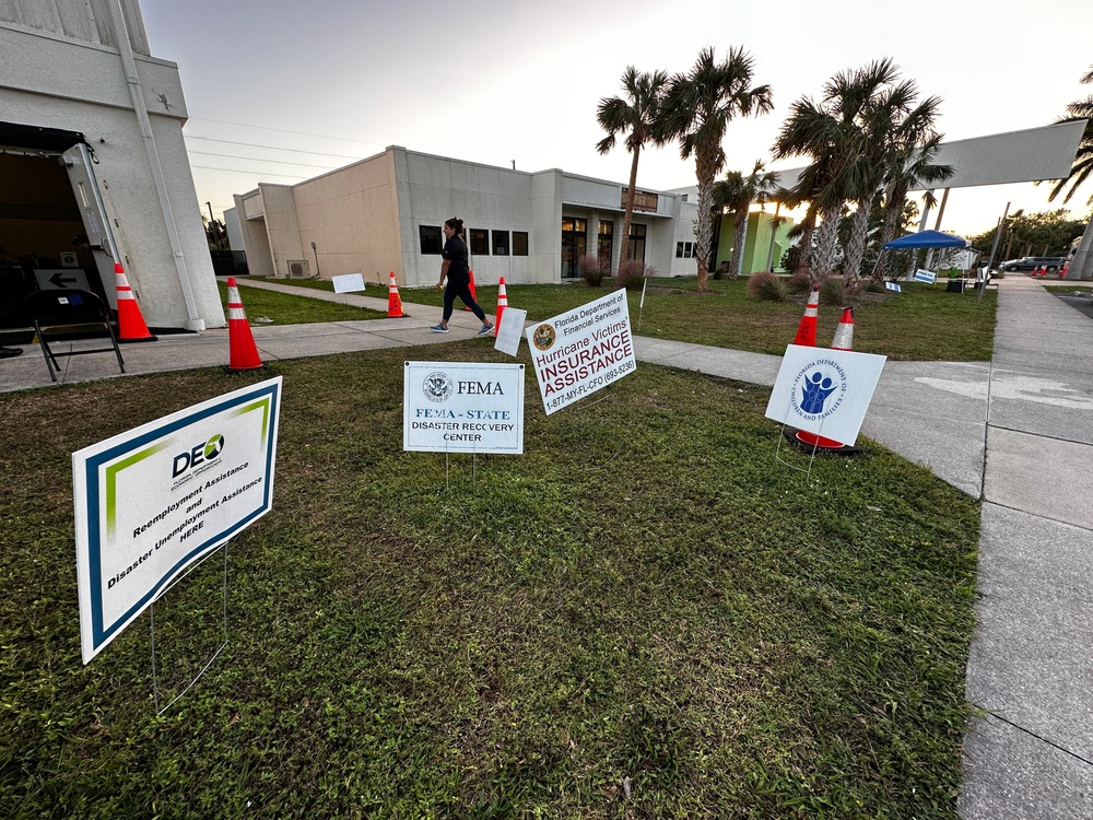 A FEMA-State Disaster Recovery Center in Englewood, Florida