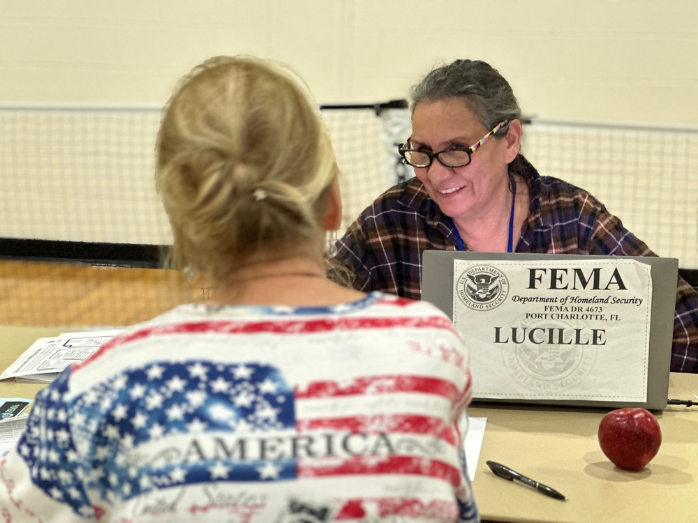 A FEMA-State Disaster Recovery Center in Englewood, Florida