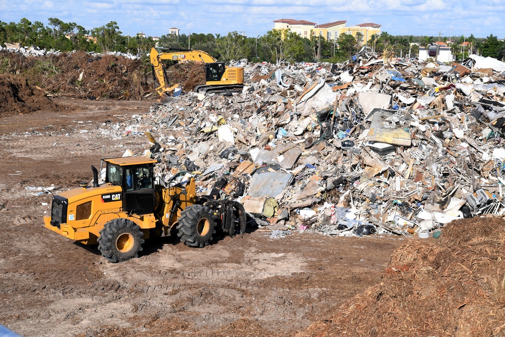 Debris is Collected At Established Sites