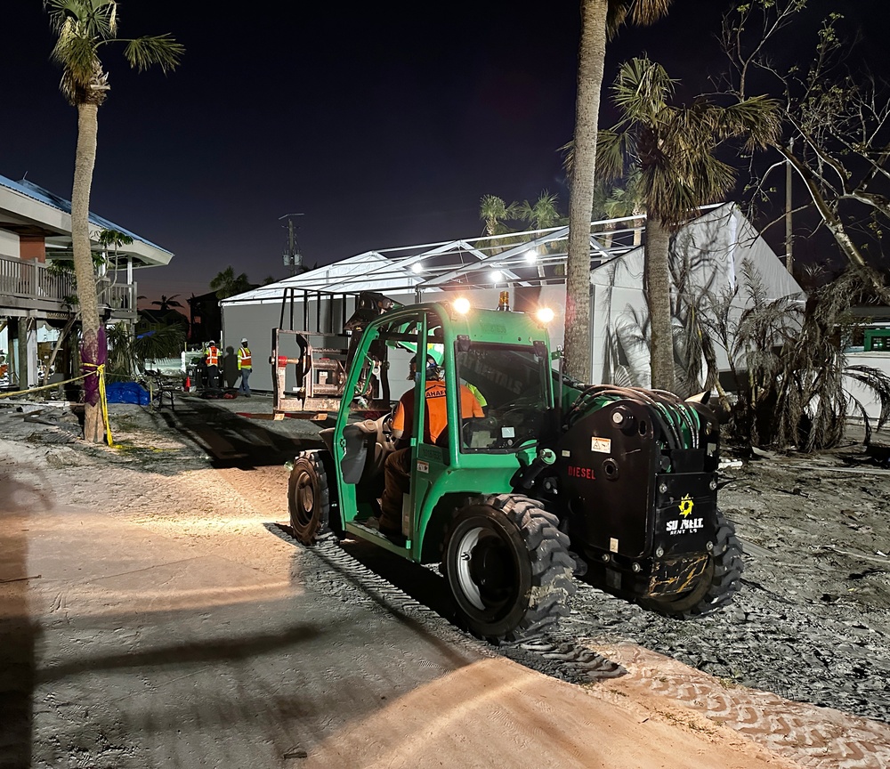 A FEMA-State Disaster Recovery Center is Set Up on Fort Myers Beach