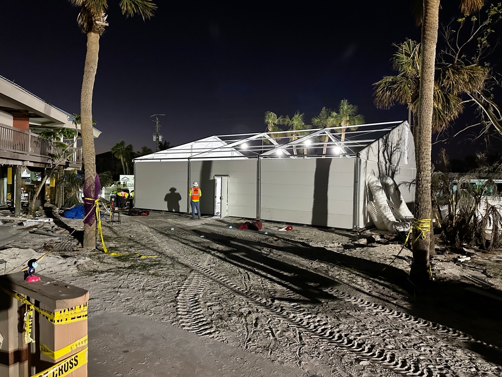 A FEMA-State Disaster Recovery Center is Set Up on Fort Myers Beach