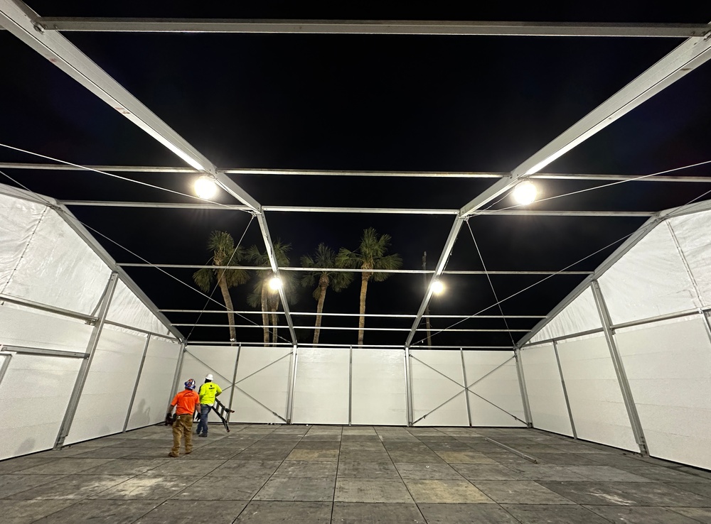 A FEMA-State Disaster Recovery Center is Set Up on Fort Myers Beach