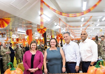 US House Representatives visit Camp Arifjan for Thanksgiving, November, 2022