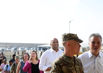 US House Representatives visit Camp Arifjan for Thanksgiving, November, 2022