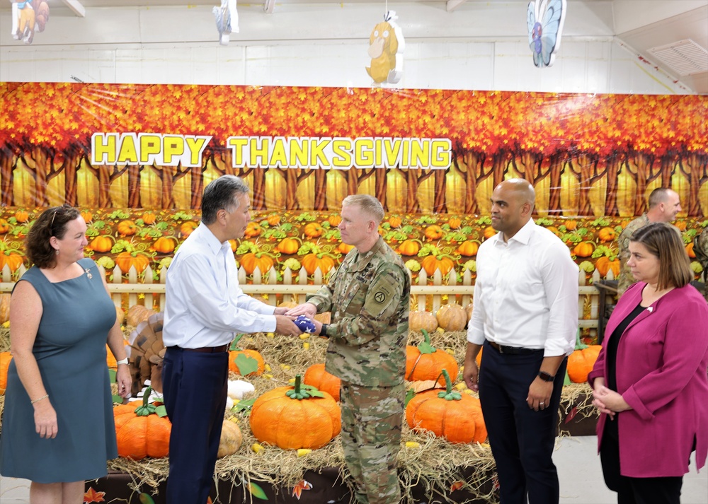 US House Representatives visit Camp Arifjan for Thanksgiving, November, 2022