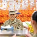 Lt. Gen. Patrick D. Frank and Command Sgt. Maj. Jacinto Garza serve Thanksgiving meals, 2022