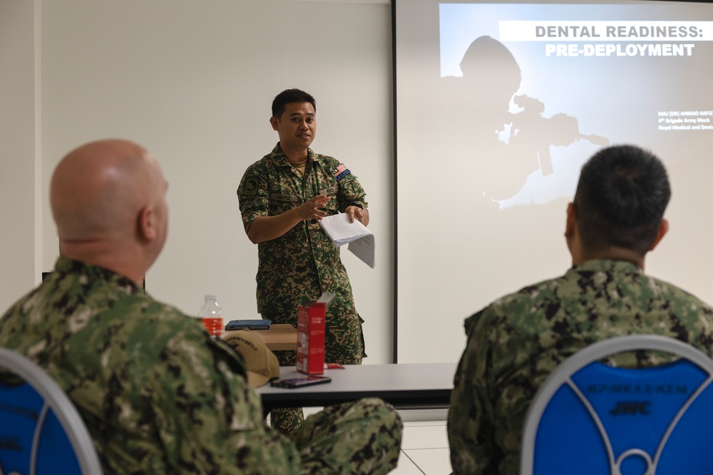 U.S. and Malaysian service members conduct pre-deployment dental subject matter expert exchange