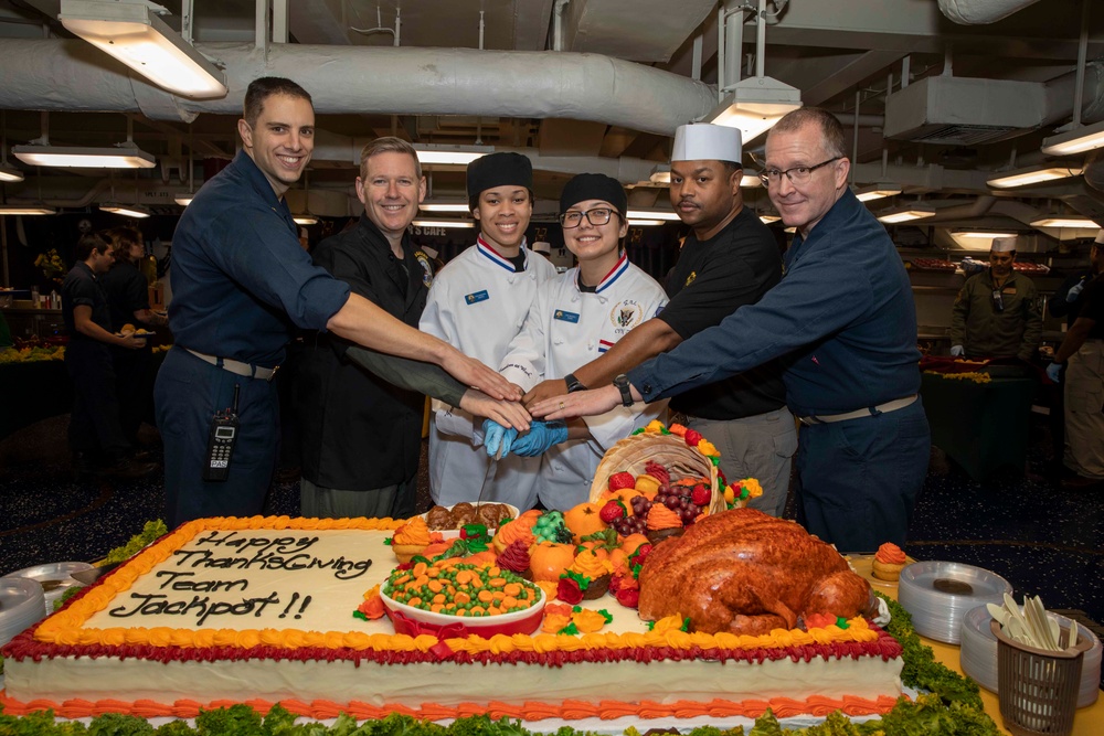 Thanksgiving aboard USS George H.W. Bush (CVN 77)