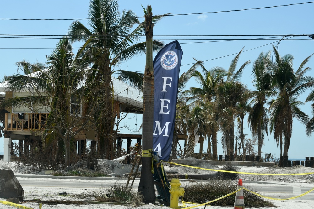 A FEMA Flag Blows in the Wind