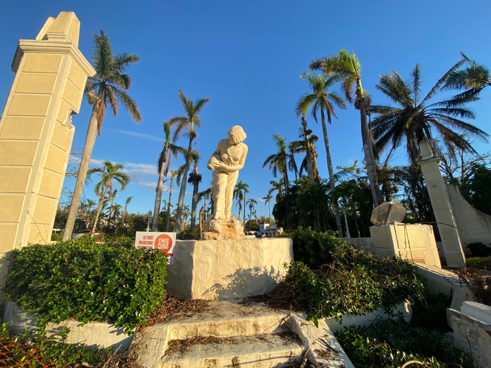 Local Landmarks Are Damaged From Hurricane Ian