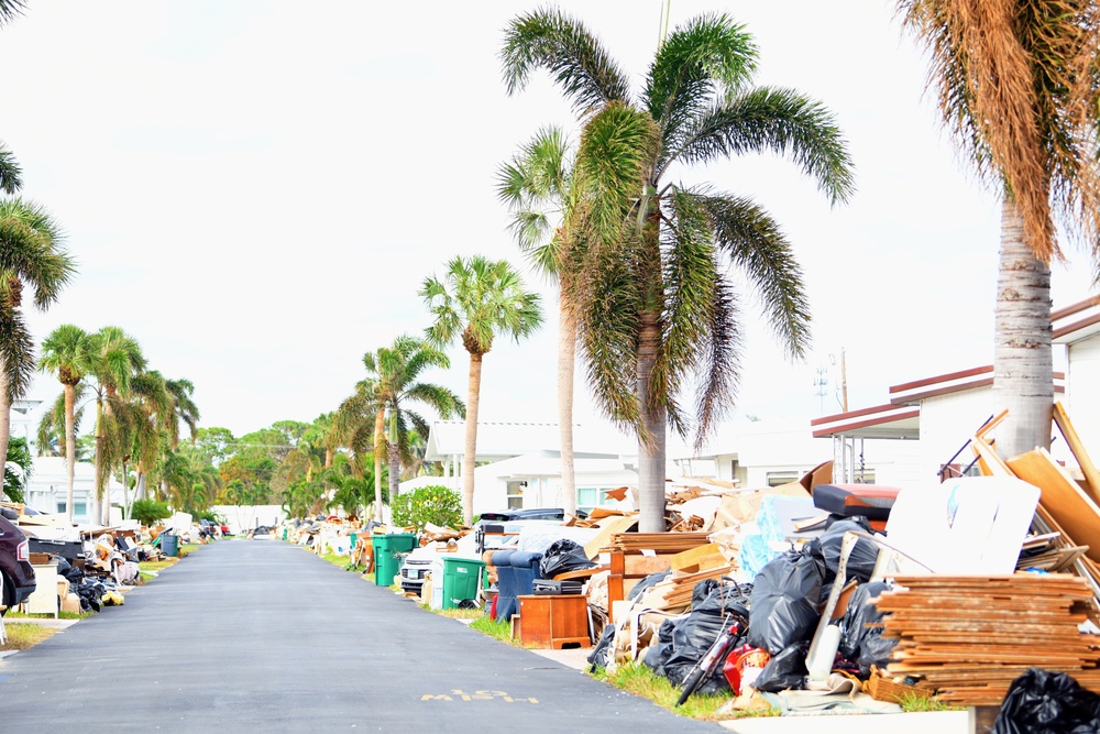 Debris Piles are Seen In Neighborhoods Impacted by Hurricane Ian