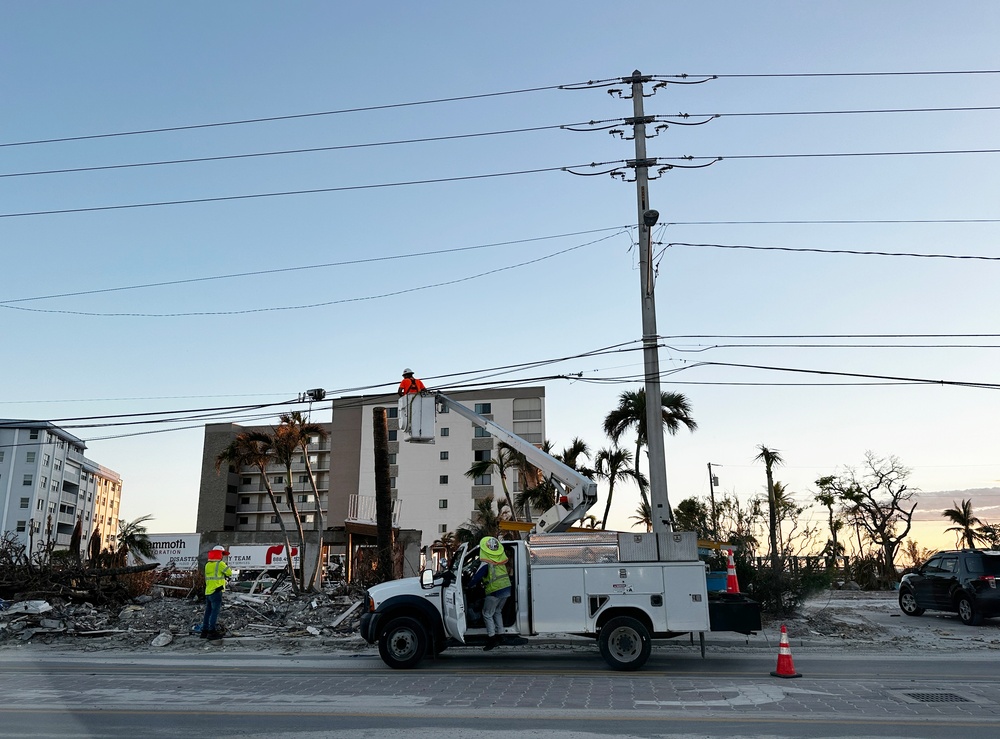 Electric Crews Work to Restore Power