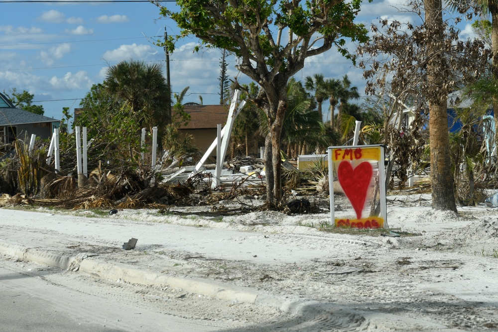 Signs of Encouragement Are Seen Throughout Fort Myers Beach