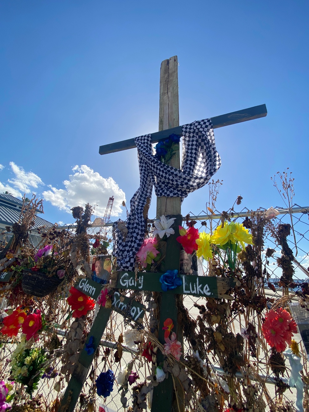 A Memorial Wall For Lost Loved Ones Stands in Centennial Park