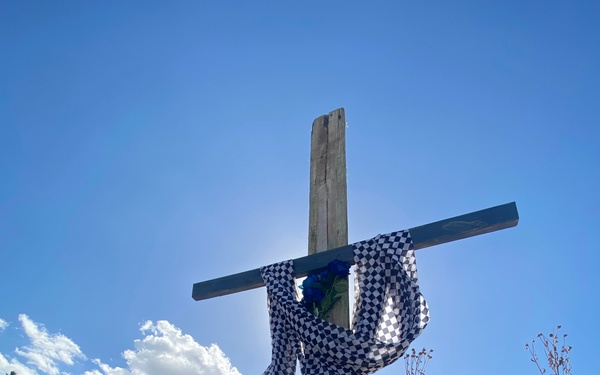 A Memorial Wall For Lost Loved Ones Stands in Centennial Park