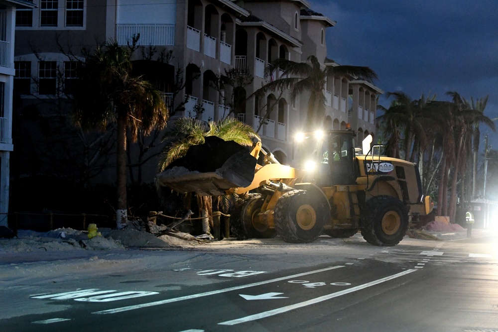 Crews Work to Clean Up Fort Myers Beach Following Hurricane Ian
