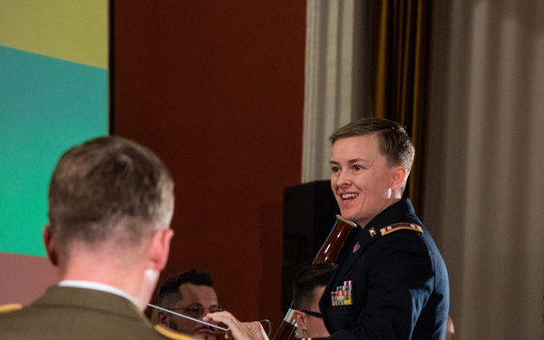 1st ID Band and Lithuanian Military Band Perform for Lithuania’s Armed Forces Day