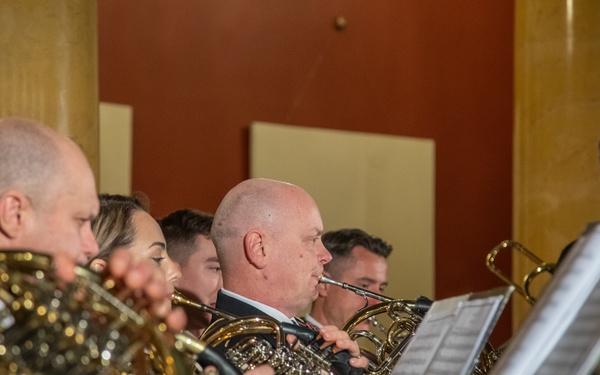 1st ID Band and Lithuanian Military Band Perform for Lithuania’s Armed Forces Day