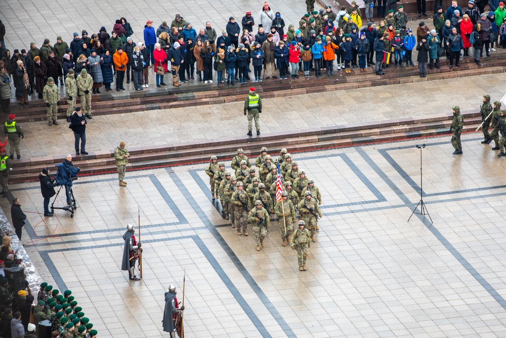 The 3-1 ABCT Celebrate Lithuania’s 20th Anniversary NATO Invitation