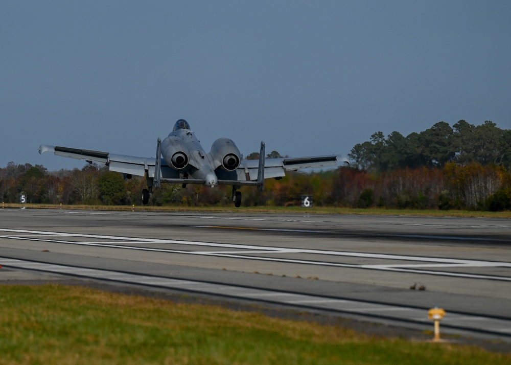 A-10s land during Bushwhacker 22-07