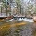Snowy day at Fort McCoy's Trout Falls in Pine View Recreation Area