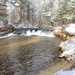 Snowy day at Fort McCoy's Trout Falls in Pine View Recreation Area