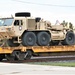 411th Engineer Company equipment deployment by rail movement at Fort McCoy